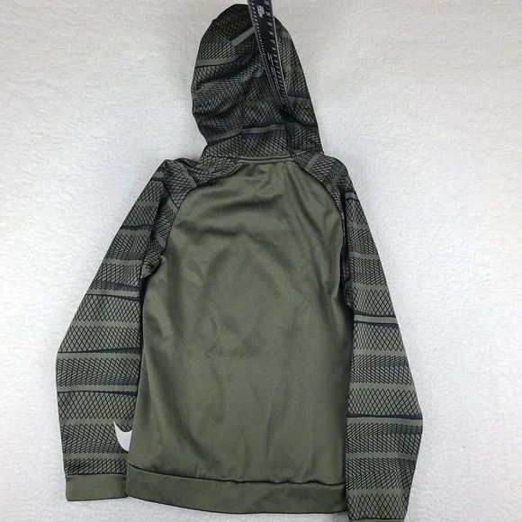 Nike Hoodie Mens Small Dark Green Olive Dri Fit Training Activewear 800303-325 - Picture 11 of 13